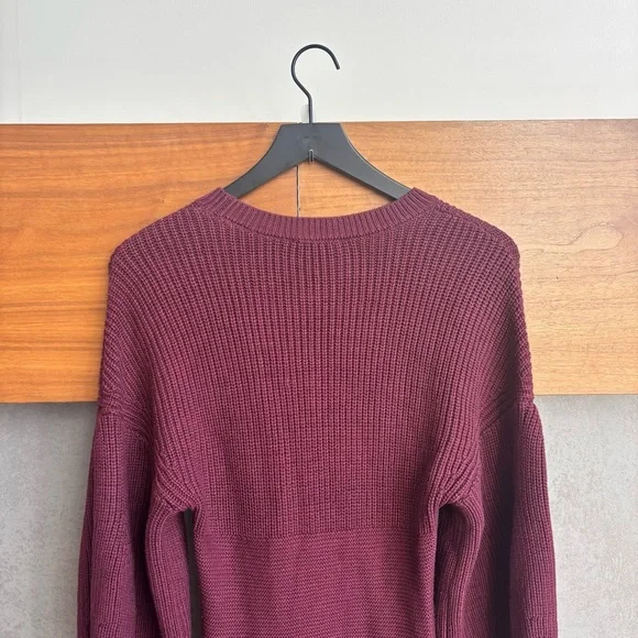 STAUD Marlebone Rib Knit Mini Dress With Balloon Sleeve, Size S - Picture 14 of 16